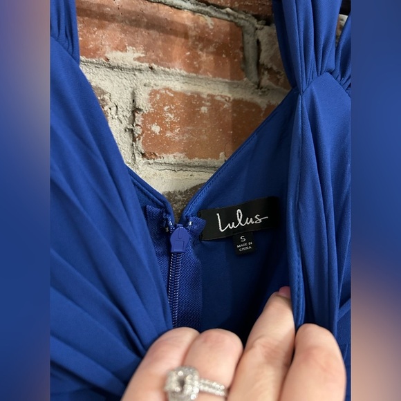 Lulus Come Away With Me Royal Blue Skater Dress Size Small - Picture 11 of 15